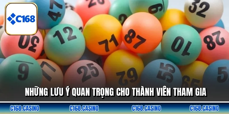 Những lưu ý quan trọng cho thành viên tham gia Những lưu ý quan trọng cho thành viên tham gia